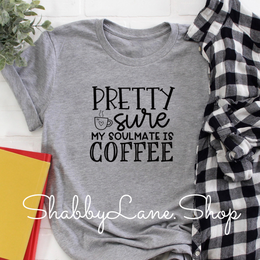 Coffee soulmate gray tee Shabby Lane   