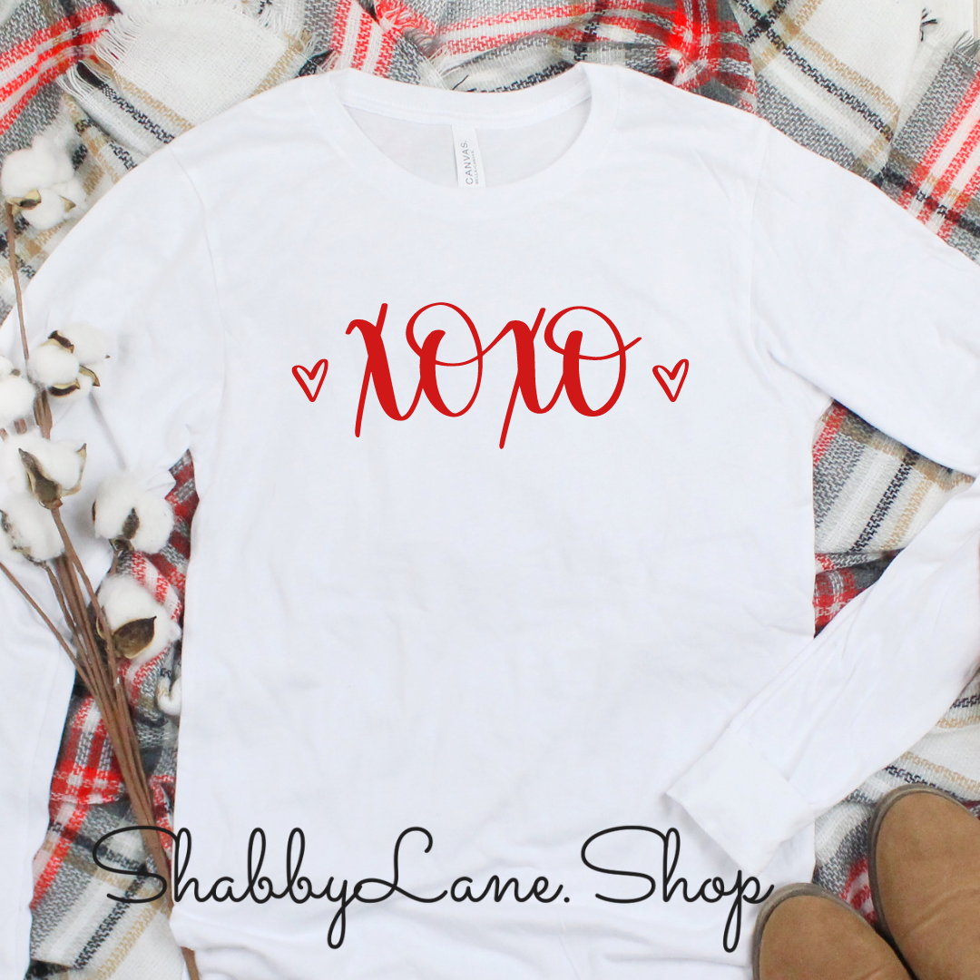 Hugs and Kisses - white t-shirt tee Shabby Lane   