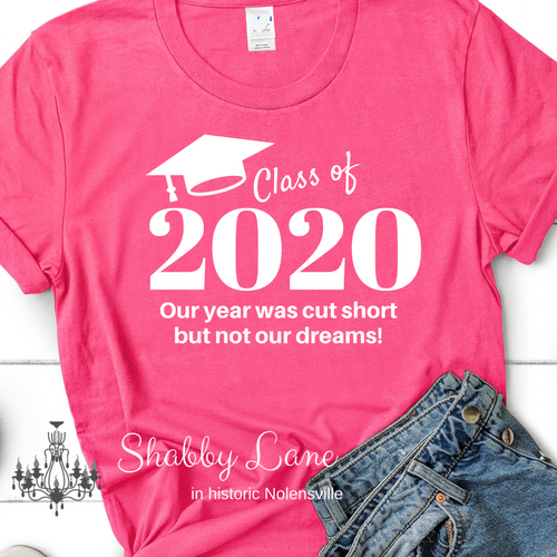 Class of 2020 tee Pink tee Shabby Lane   