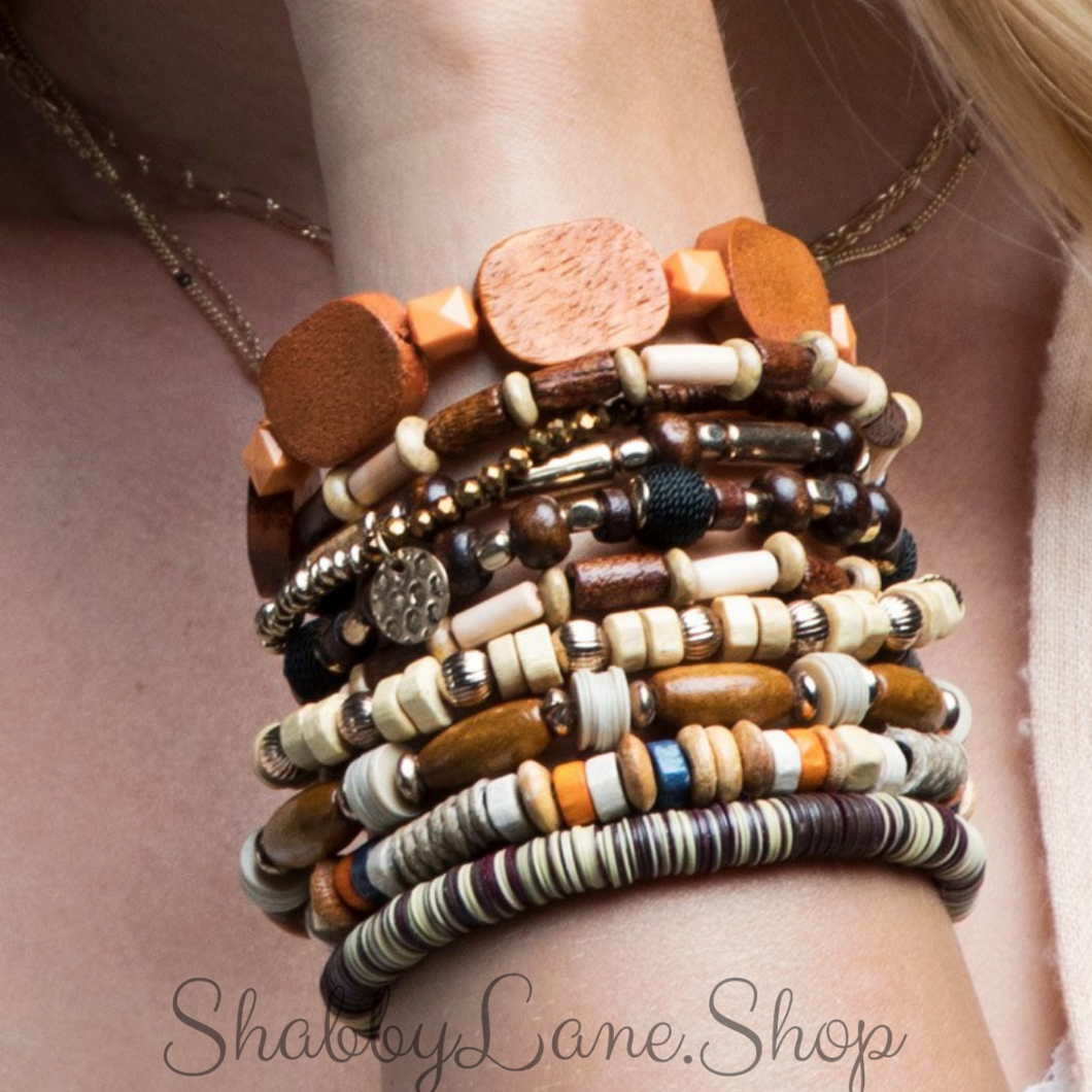 Leather 2025 stacked bracelets