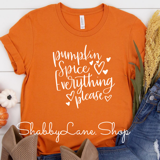 Pumpkin spice everything ! Orange tee Shabby Lane   