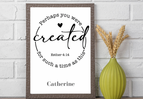 Perhaps you were created - personalized 8x10 print  Shabby Lane   