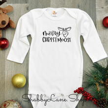 Load image into Gallery viewer, Merry Christmoose - bodysuit- white  Shabby Lane   