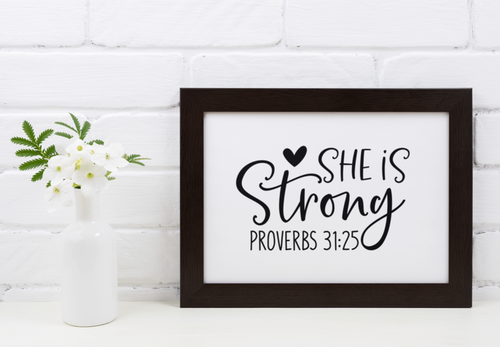She is strong- 8x10 print  Shabby Lane   