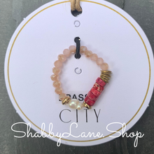 Load image into Gallery viewer, Rose beaded ring.  Shabby Lane   