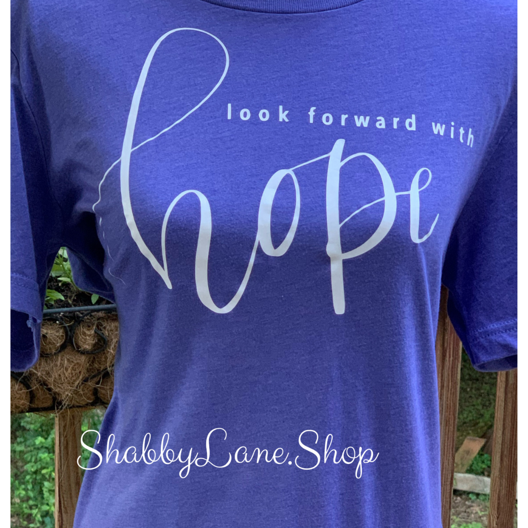 Look forward with Hope T-shirt - lavender tee Shabby Lane   