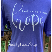 Load image into Gallery viewer, Look forward with Hope T-shirt - lavender tee Shabby Lane   