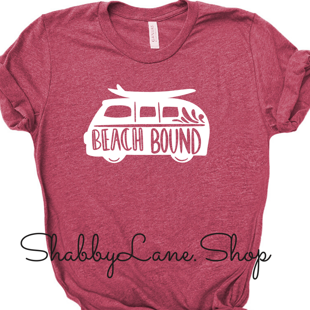 Beach Bound - Raspberry T-shirt tee Shabby Lane   