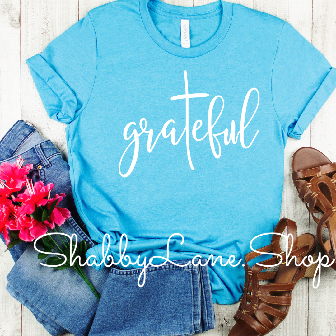 Grateful tee aqua tee Shabby Lane   