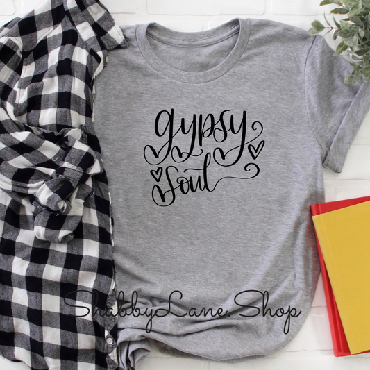 Gypsy Soul - Light Gray tee Shabby Lane   