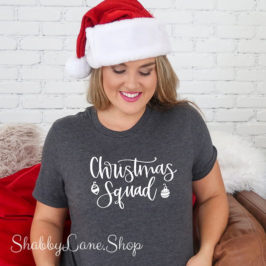 Christmas Squad - T-shirt Dk Gray tee Shabby Lane   