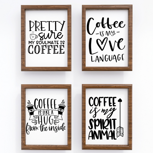 Coffee lovers print bundle - 4 - 8x10 prints  Shabby Lane   