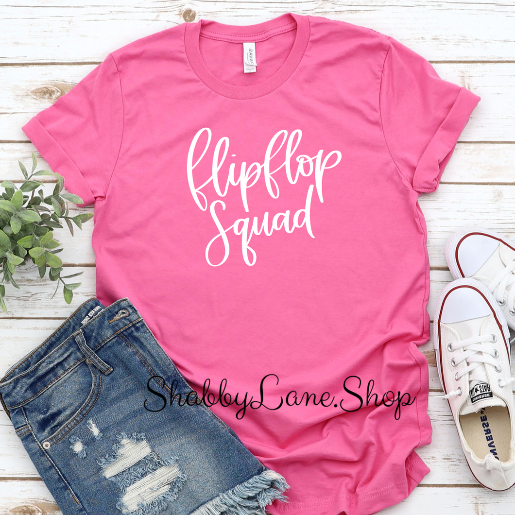Flip flop squad- Pink T-shirt tee Shabby Lane   