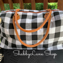 Load image into Gallery viewer, Gorgeous weekender buffalo plaid - white  Shabby Lane   