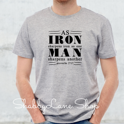 Iron Man Christian - Gray tee Shabby Lane   