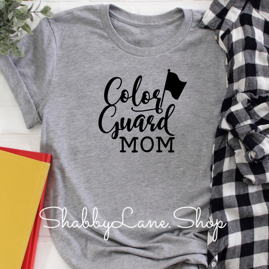 Color Guard Mom - Gray tee Shabby Lane   