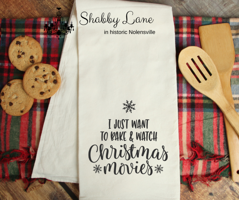 I just want to bake - kitchen towel  Shabby Lane   