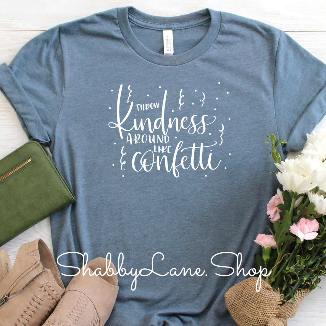 Throw kindness- Slate T-shirt tee Shabby Lane   