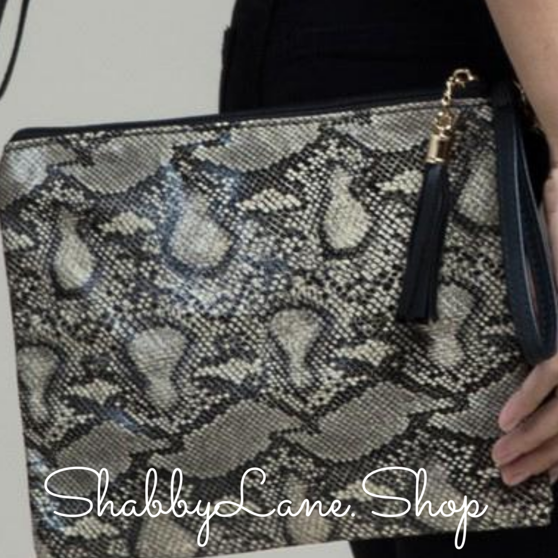 Snakeskin crossbody/wristlet  Shabby Lane   