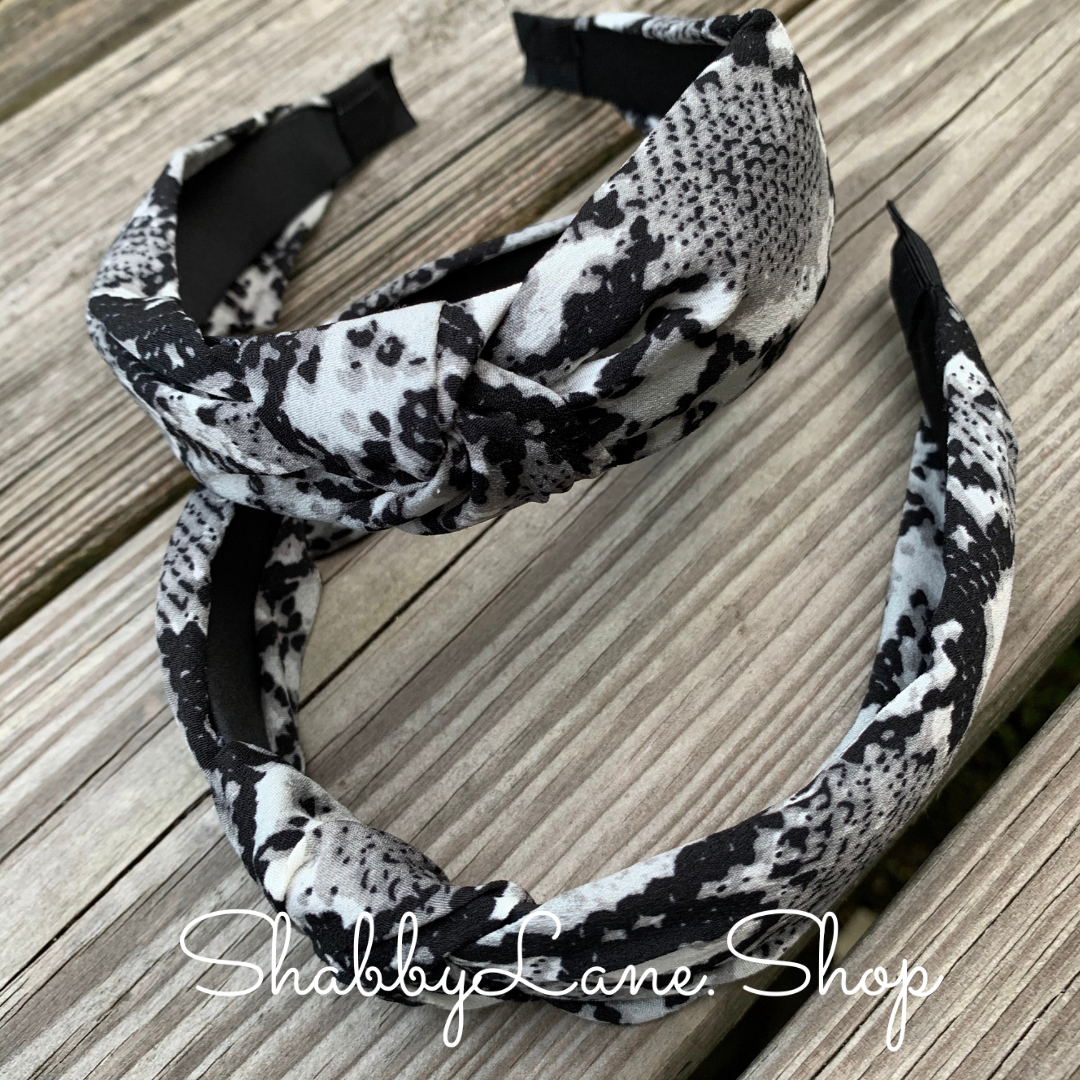 Snakeskin print headband  Shabby Lane   