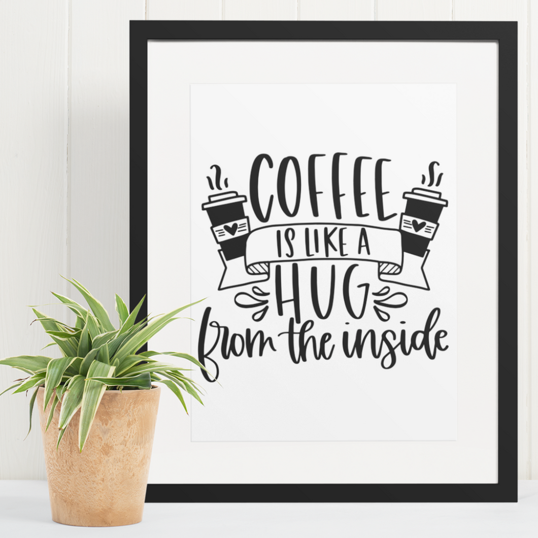 Coffee is like a hug - 8x10 print  Shabby Lane   