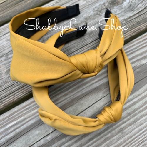 Beautiful bow headband - mustard  Shabby Lane   
