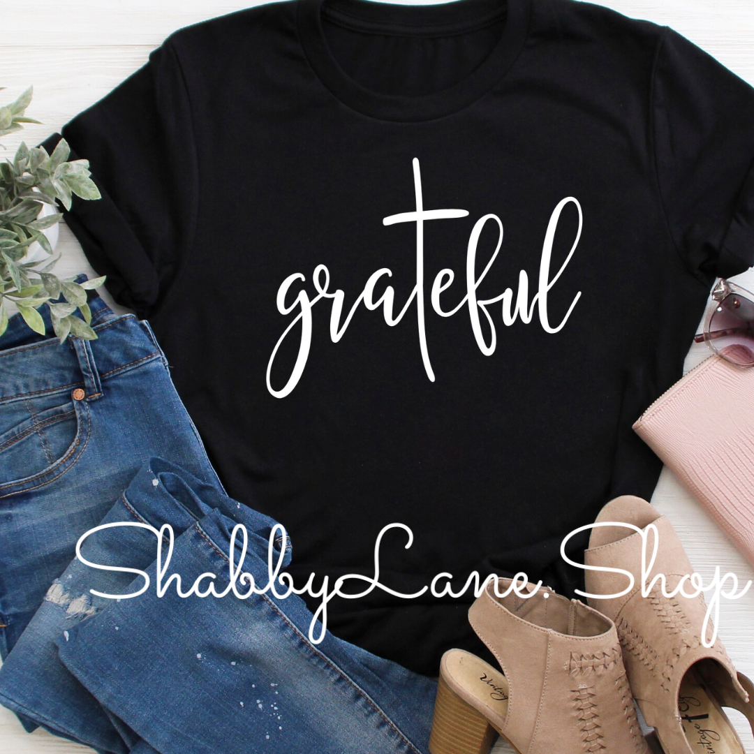 Grateful tee black tee Shabby Lane   