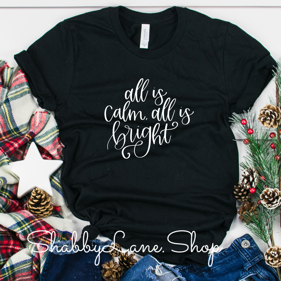 All is calm - Black tee Shabby Lane   