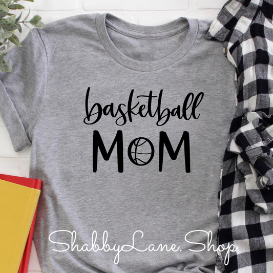 Basketball Mom - Gray t-shirt tee Shabby Lane   