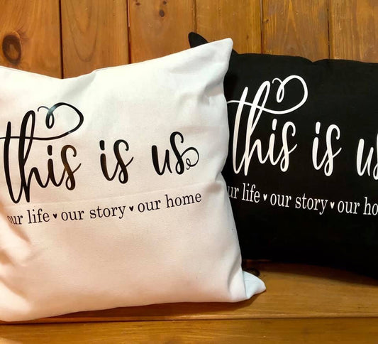 This is us. Canvas pillow  Shabby Lane   