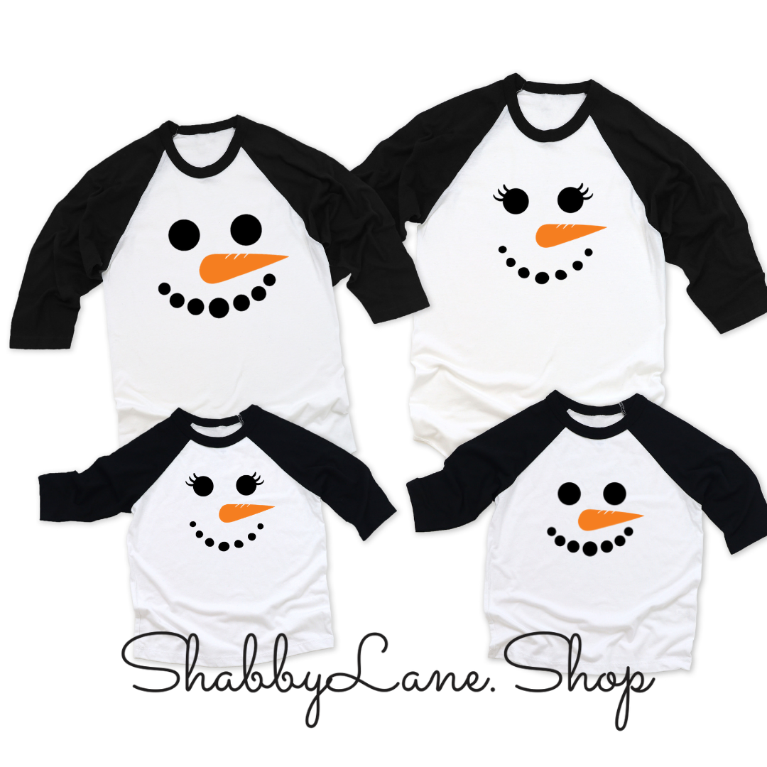 Snowman girl - toddler/kids  Shabby Lane   