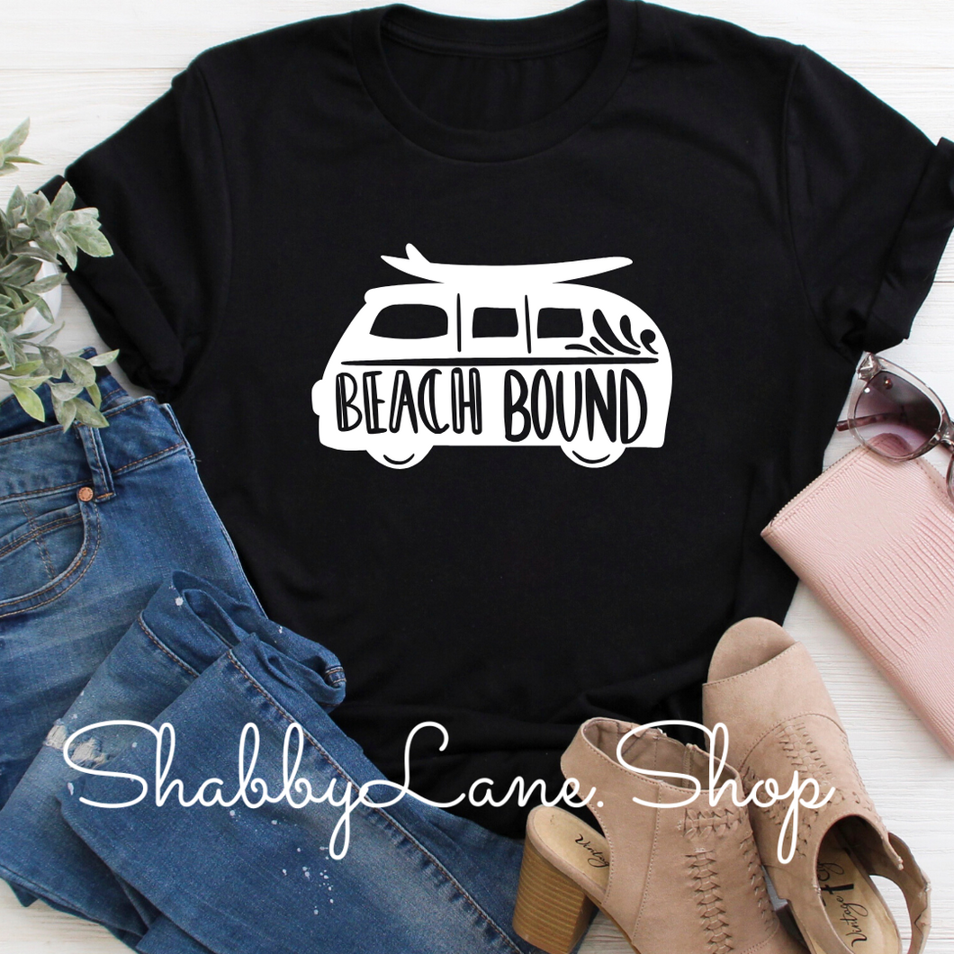 Beach Bound - Black T-shirt tee Shabby Lane   
