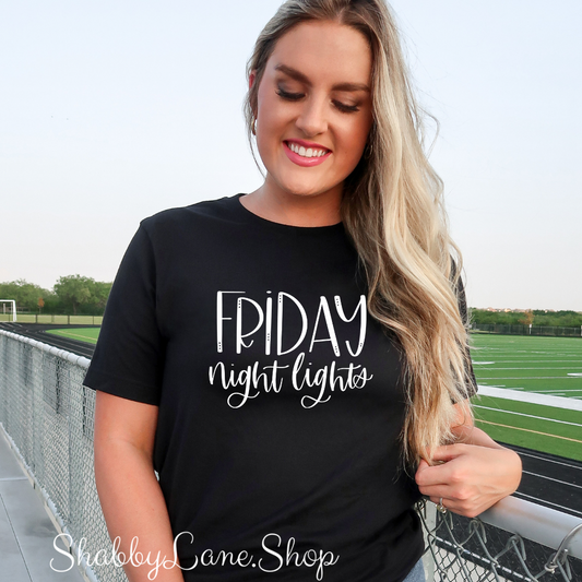 Friday night lights - Black tee Shabby Lane   