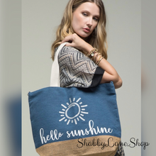 Load image into Gallery viewer, Hello Sunshine spacious tote  Shabby Lane   