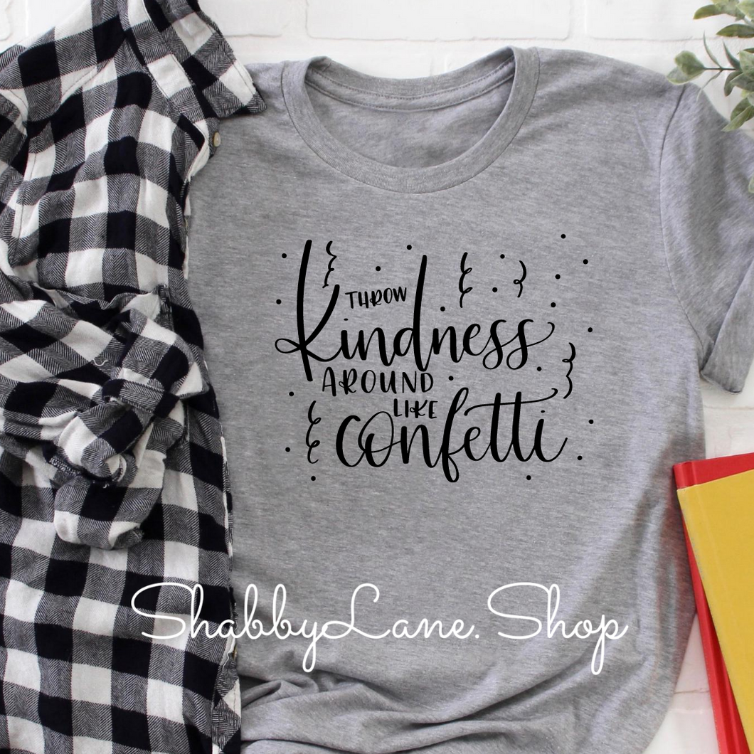 Throw kindness- Gray T-shirt tee Shabby Lane   