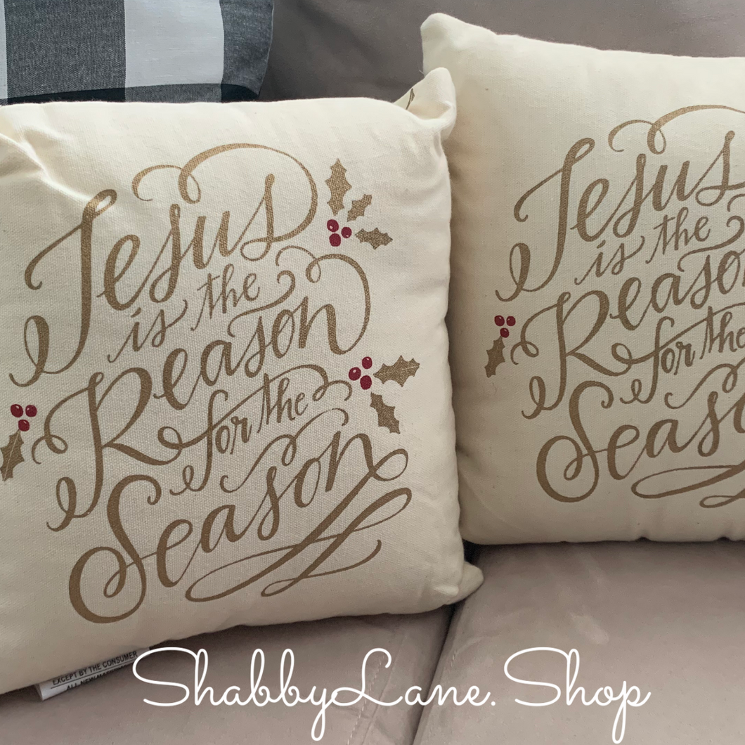 Jesus is the reason for the season - set of 2 pillows  Shabby Lane   
