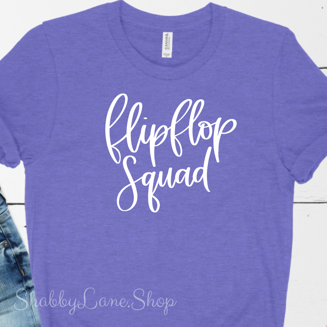 Flip flop squad- Lavender T-shirt tee Shabby Lane   