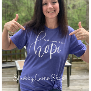 Look forward with Hope T-shirt - lavender tee Shabby Lane   