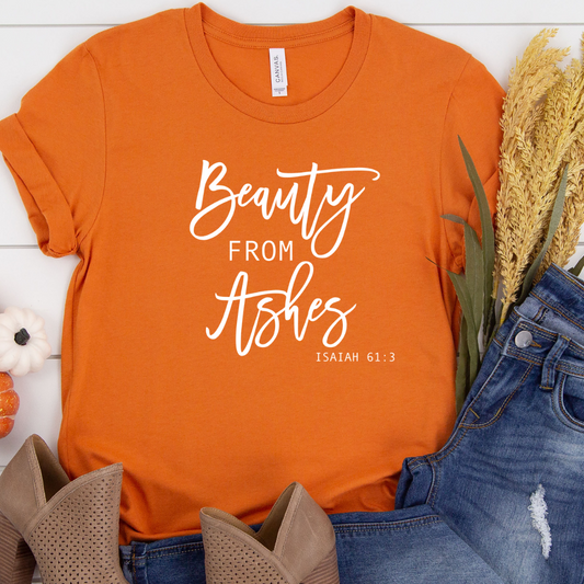 Beauty from Ashes Orange tee Shabby Lane   