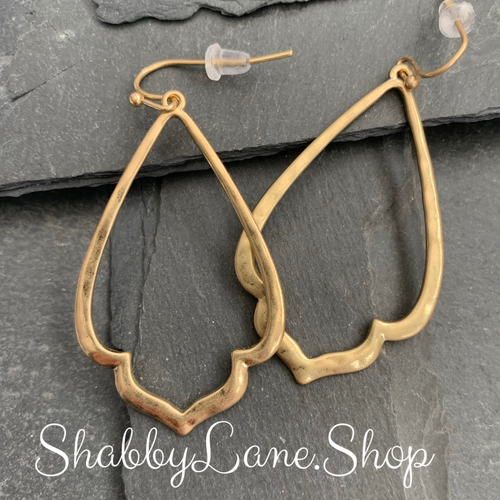 Beautiful gold designer earrings  Shabby Lane   