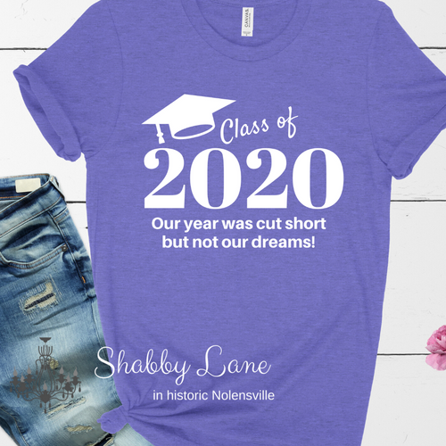 Class of 2020 tee Purple tee Shabby Lane   