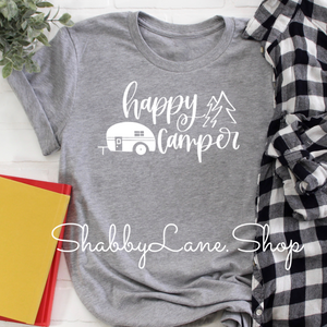 Happy Camper  grey  camper tee Shabby Lane   