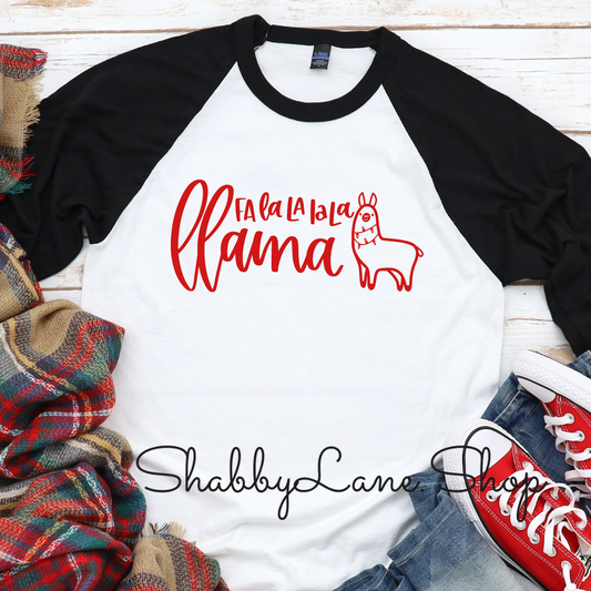 Fala lama - black sleeves tee Shabby Lane   