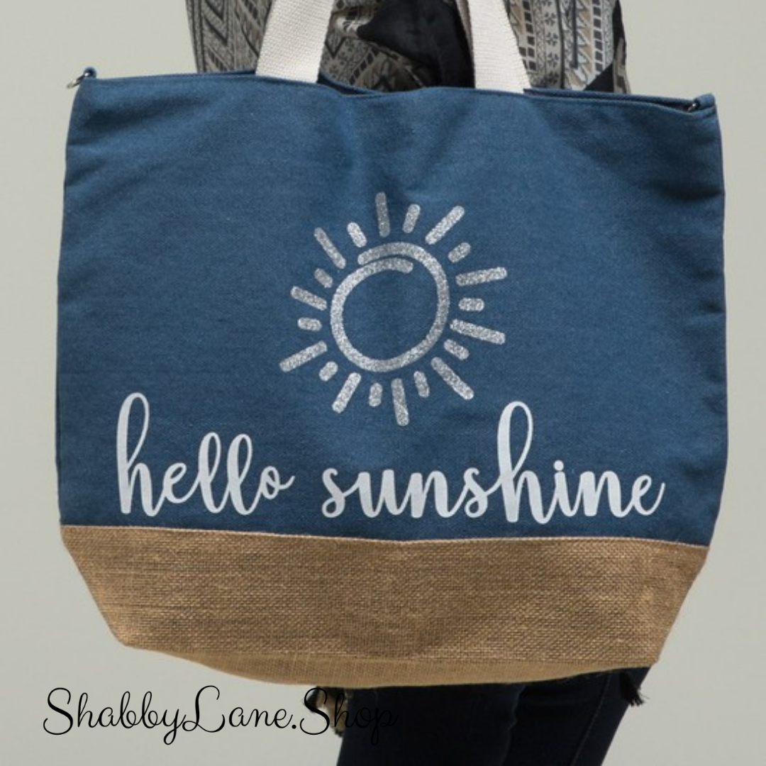 Hello Sunshine spacious tote  Shabby Lane   