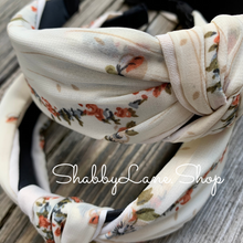 Load image into Gallery viewer, Floral print headband -cream  Shabby Lane   
