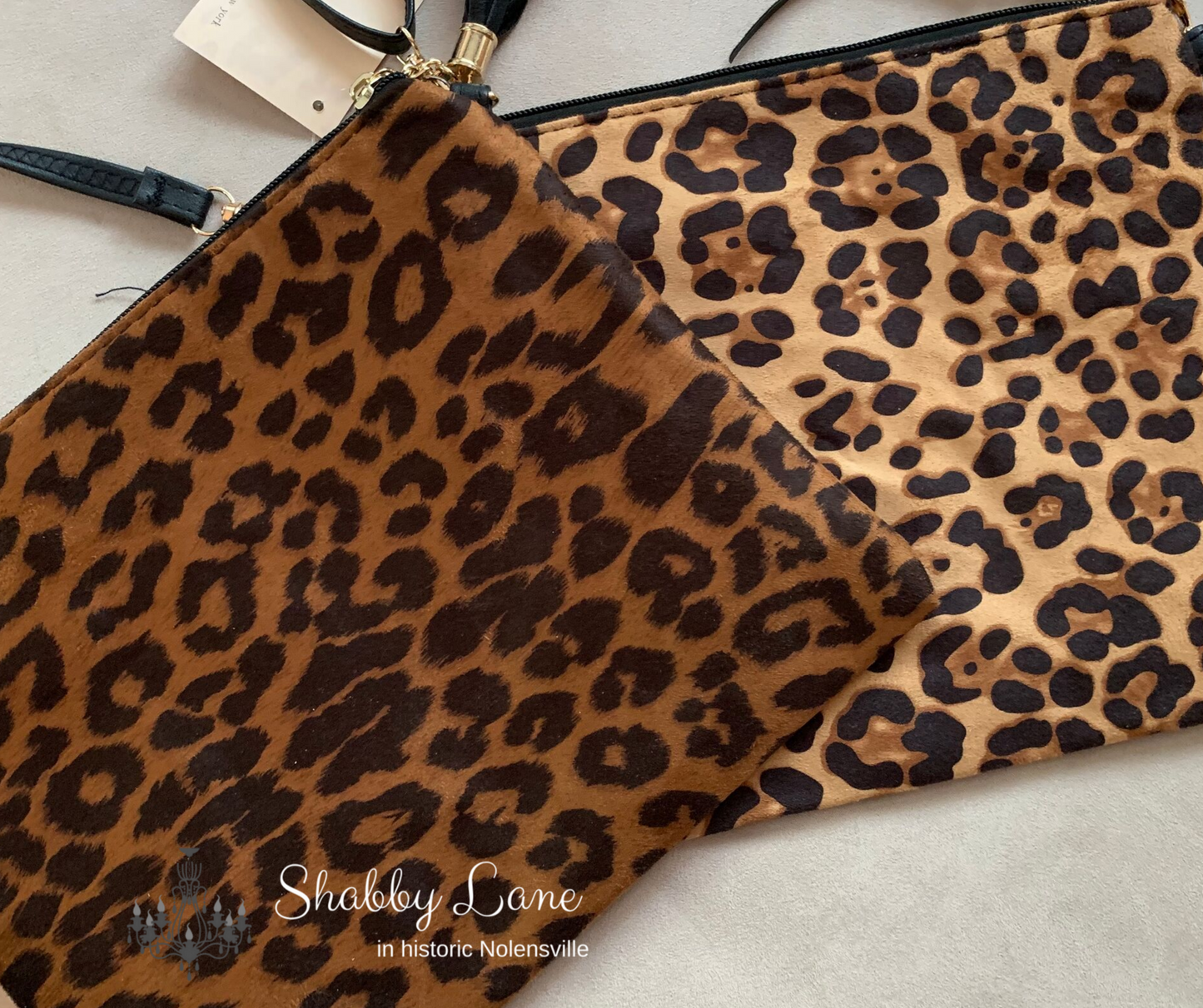 Leopard crossbody/wristlet  Shabby Lane   