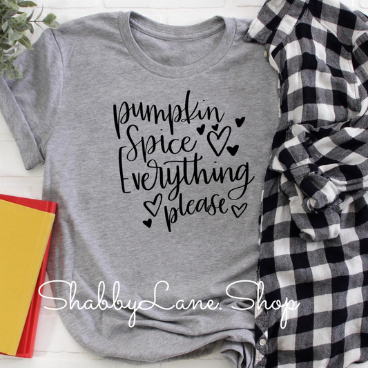 Pumpkin spice everything ! Gray tee Shabby Lane   