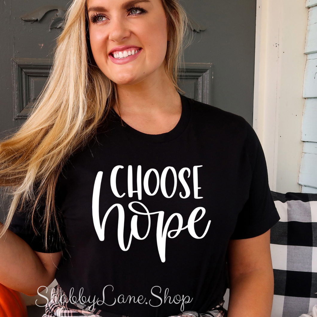 Choose Hope - Black tee Shabby Lane   