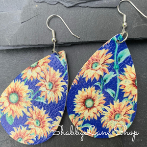 Sunflower earrings 4 Earring Shabby Lane   