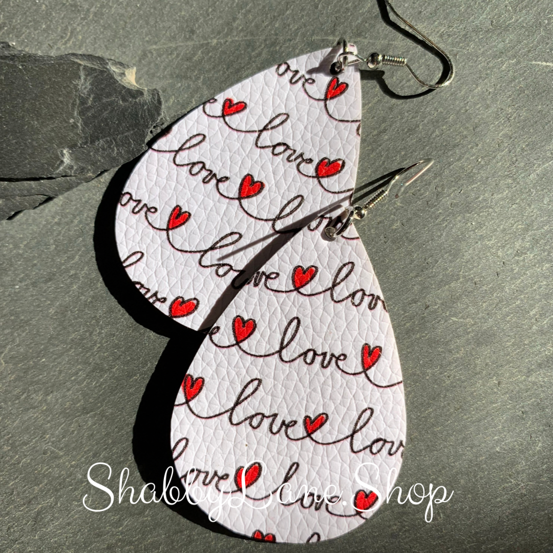 Fun love themed earrings style 3 Earring Shabby Lane   